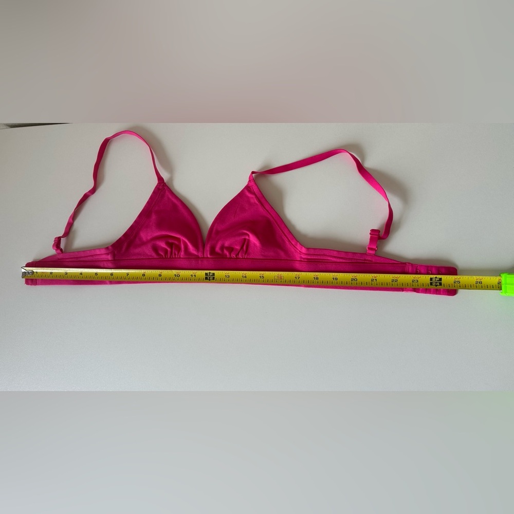 NWT- Florence by Mills Softie Cotton Triangle Bralette – Fuchsia Purple – XS - Picture 9 of 9